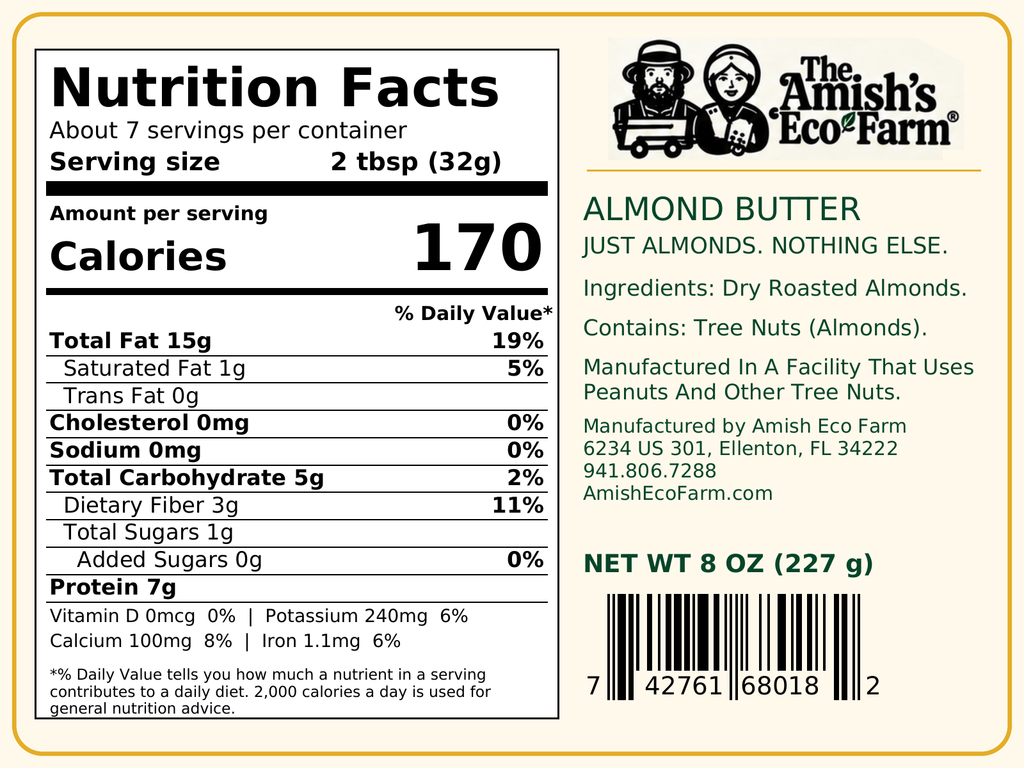 One Ingredient Almond Butter