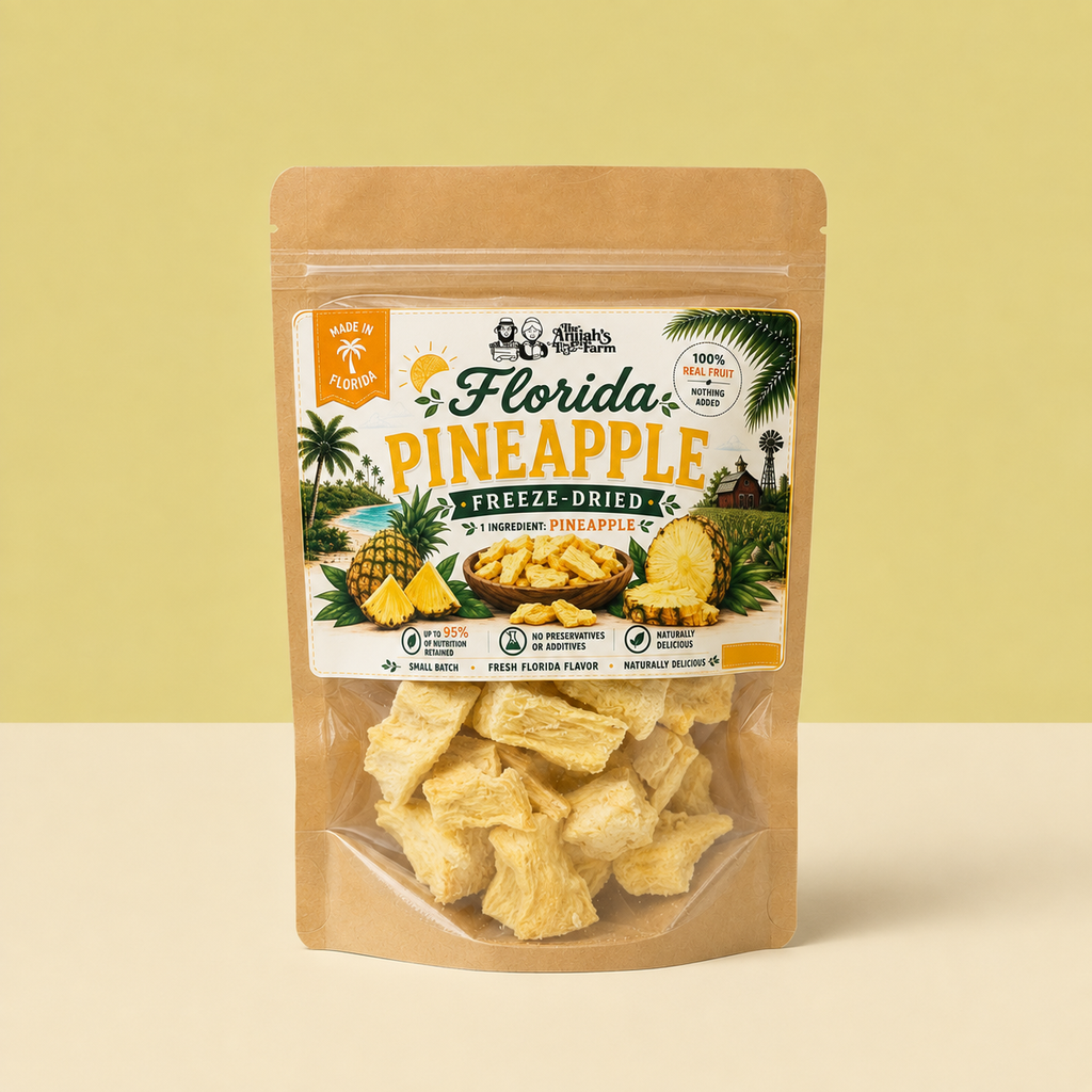 Freeze Dried Pineapple Chunks - 1.5 oz Bag