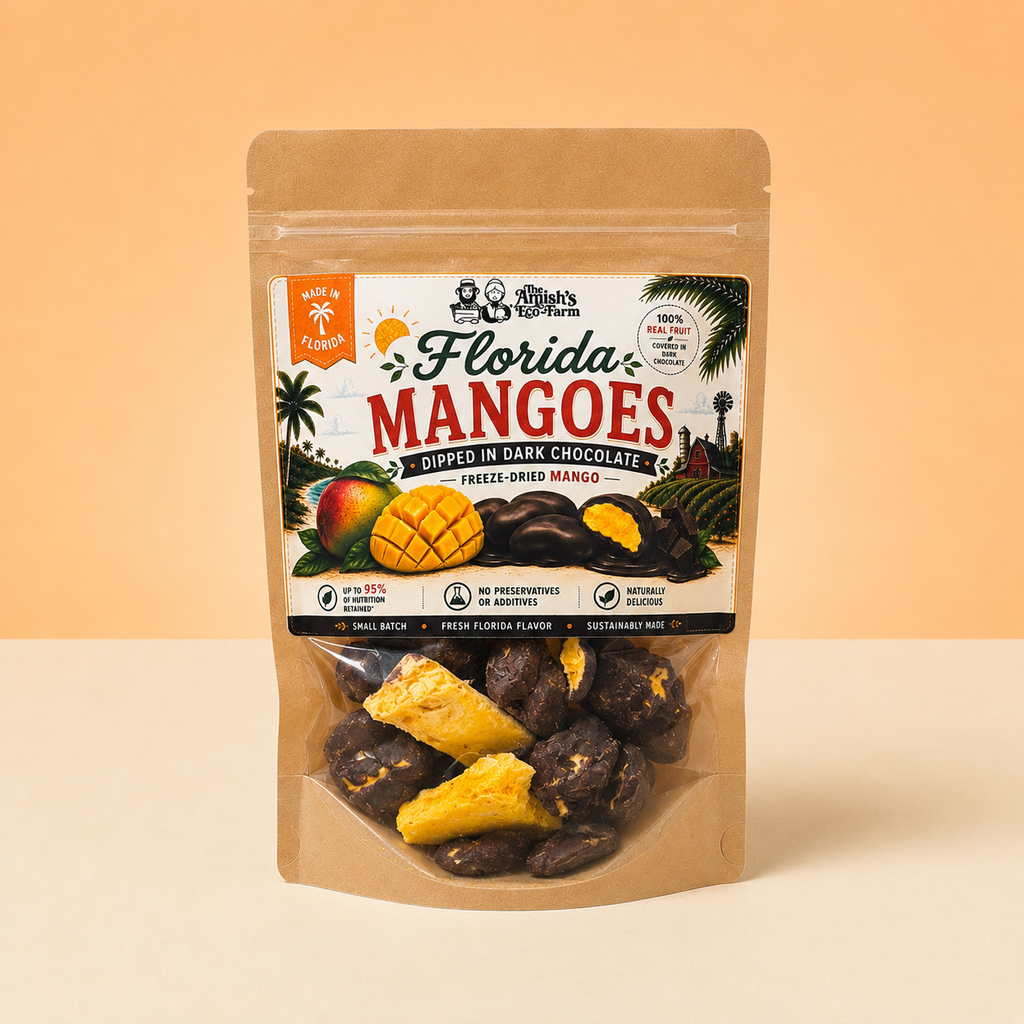 Chocolate Dipped Freeze Dried Mango - 2 oz Bag
