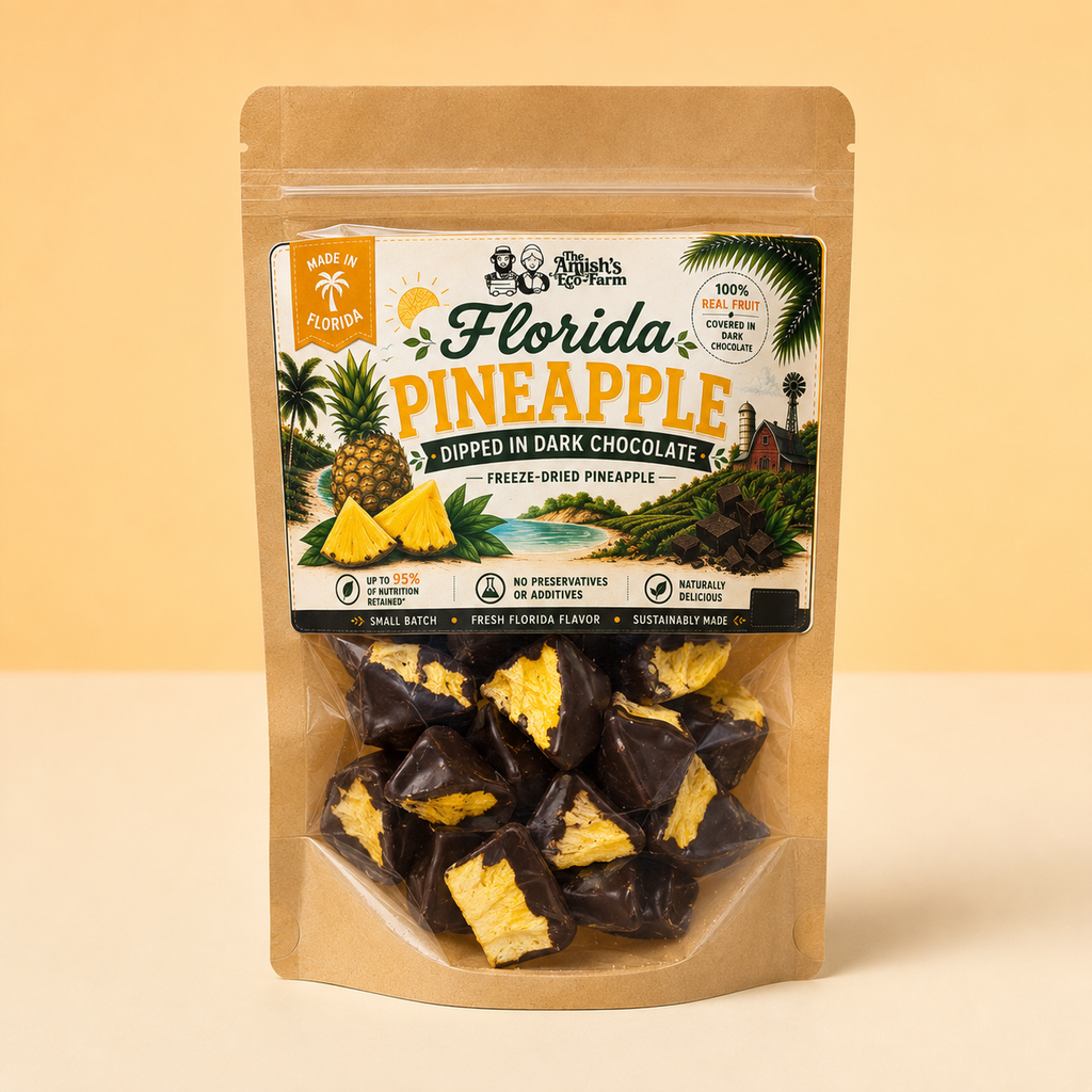 Chocolate Dipped Freeze Dried Pineapple - 2.55 oz Bag